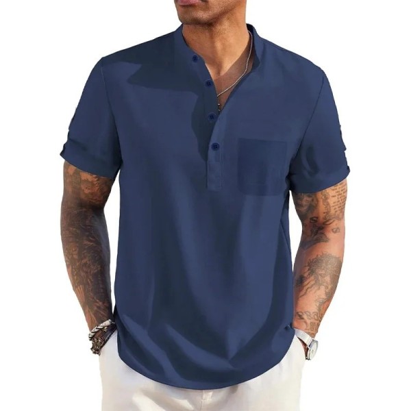 Leo – Polo Masculino com Gola de Botões