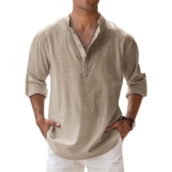 Iago – Camisa Masculina Casual em Linho