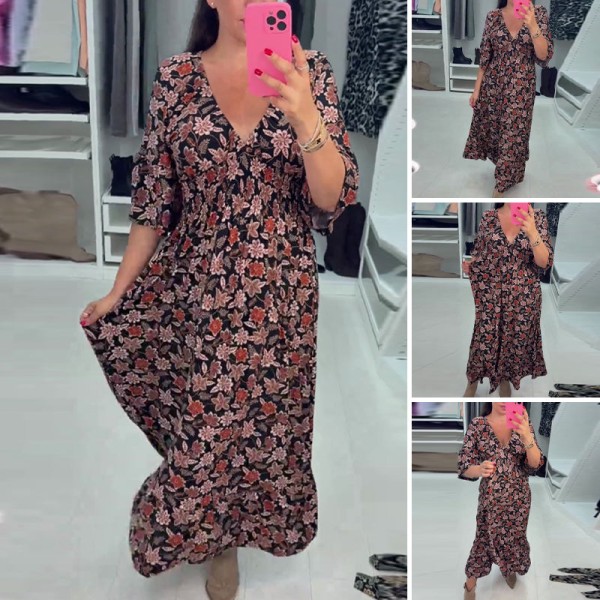 Elena – Vestido Maxi Floral