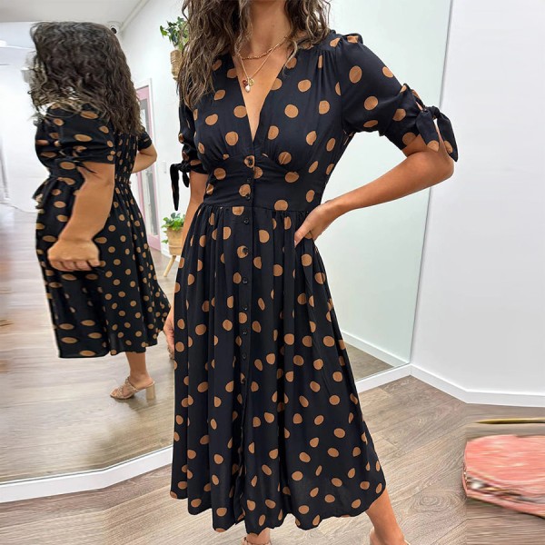 Bianca – Vestido de Bolinhas Elegante