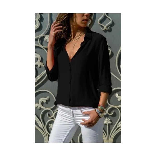 Lina – Camisa Fluída de Botões