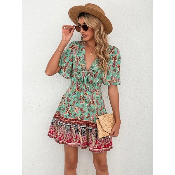 Isla – Vestido Curto Estampado