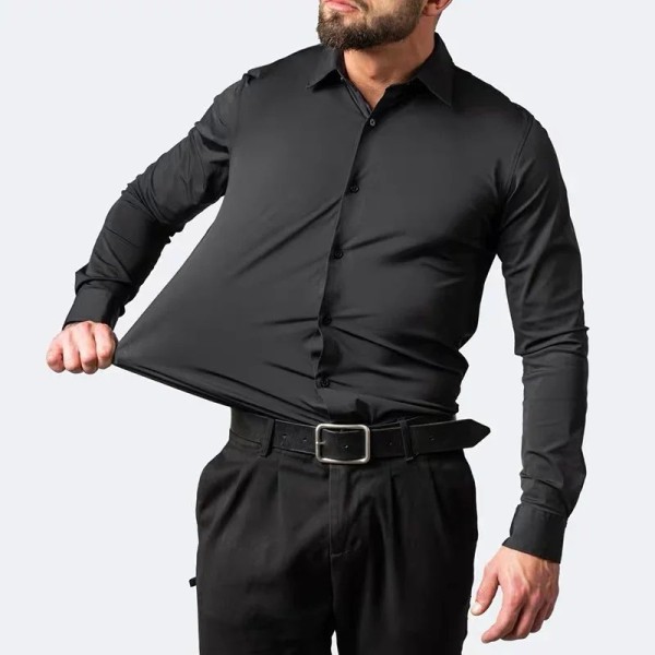 Noir – Camisa Elástica Slim Fit